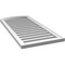 Ekena Millwork Arch Top Surface Mount PVC Gable Vent: Non-Functional, w/2"W x 1-1/2"P Brickmould Frame, 20"W x 40"H GVPAR20X4002SN - alternate 3